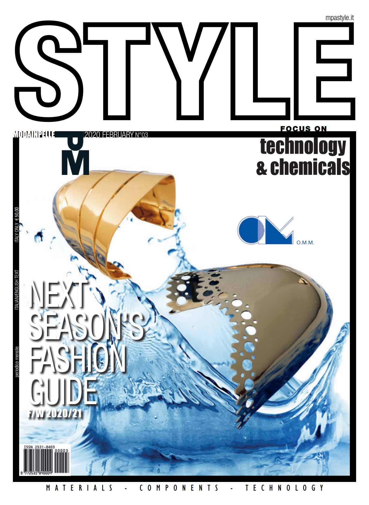 《Moda Pelle Style》意大利鞋包皮具专业杂志2020年02月号